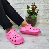 Sonimix 12901 Pembe Taşlı Kalın Tabanlı Bayan  Terlik thumbnail 3