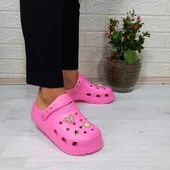 Sonimix 12901 Pembe Taşlı Kalın Tabanlı Bayan  Terlik thumbnail 4