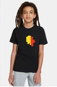Euro 24 Belgium Siyah Çocuk Tshirt - 1