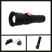 Uyguna-Yakala Panther Usb Şarjlı Metal Zoomlu El Feneri Pt-4060 - 1
