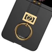 Vendas Samsung Galaxy Z Flip 6 Kılıf Zore Z Harfli Yüzüklü Kıpta Kapak - 9