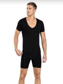 JİBER 213 ERKEK V YAKA YARIM KOL LİKRALI ATLET TEKLİ thumbnail 1