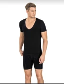 JİBER 213 ERKEK V YAKA YARIM KOL LİKRALI ATLET 6 ADET thumbnail 2