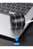 Mini Alüminyum Tws Kablosuz Bluetooth Hoparlör – Yuvarlak Metal Tasarım, Yüksek Bas Ve Taşınabilir Özellikler - 2