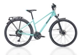 BIANCHI NEWTOURER ST CUES KADIN ŞEHİR BİSİKLETİ 430H HD 28 JANT 20 VİTES CELESTE MAT GRAPHITE GLOSS - 1