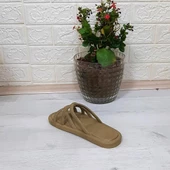 Brn 302 Camel Ahtapot Hasırlı Kaymaz Havuz Plaj Bayan Terliği - 8