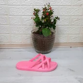 Brn 302 Pembe Ahtapot Hasırlı Kaymaz Havuz Plaj Bayan Terliği thumbnail 7