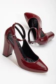 Lillian Topuklu Bordo Rugan Topuklu Kadın Ayakkabı thumbnail 1