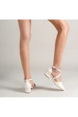 Letha Beyaz Sedef Detaylı Topuklu Kadın Ayakkabı thumbnail 4