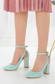 Lillian Yeşil Süet Topuklu Ayakkabı thumbnail 2