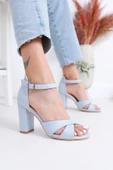 Jany Topuklu Bebe Mavisi Cilt Ayakkabı thumbnail 1