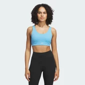 ADIDAS IU1673 All Me Luxe Medium-Support Mavi Sporcu Sütyeni - 1