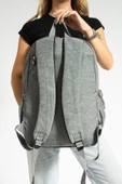 571 collections Ultra Hafif Çok Cepli Su Geçirmez Sırt Çantası Unisex Gri (Model: 571-1D) thumbnail 3