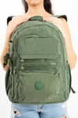 571 collections Ultra Hafif Çok Cepli Krinkıl Sırt Çantası Unisex Yeşil(Model: 571-3B) thumbnail 3