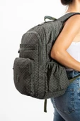 571 collections Ultra Hafif Çok Cepli Su Geçirmez Sırt Çantası Unisex Desenli Haki Yeşili (Model: 571-1B) thumbnail 3