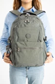 Ultra Hafif Çok Cepli Krinkıl Sırt Çantası Unisex Gri (Model: 571-3A) - 3