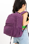 571 collections Ultra Hafif Çok Cepli Krinkıl Sırt Çantası Mor (Model: 571-3B) thumbnail 1