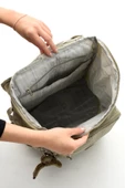 Büyük Boy Ultra Hafif Çok Bölmeli Dağcı Çantası Vizon (Model: 571-7D) - 4
