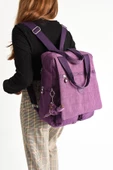 571 collections İki Fonksiyonlu Sırt ve El Çantası Ultra Hafif Mor (Model:571-5H) thumbnail 1