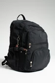 Ultra Hafif Çok Cepli Krinkıl Sırt Çantası Unisex Siyah (Model: 571-2C) - 5