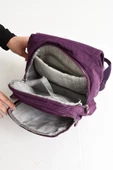 571 collections Ultra Hafif Kadın Sırt ve El Çantası Mor (Model: 571-5A) thumbnail 4