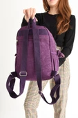 Ultra Hafif Orta Boy Sırt Çantası  Çok Cepli Mor (Model: 571-4B) - 3