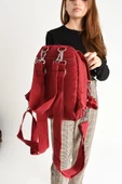 571 collections Ultra Hafif Kadın Sırt ve El Çantası Kırmızı (Model: 571-5A) thumbnail 3