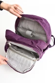 Ultra Hafif Orta Boy Sırt Çantası  Çok Cepli Mor (Model: 571-4B) - 4