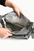 Çapraz Askılı Ultra Hafif Çok Cepli Bayan Omuz Çantası Gri (Model:571-6C) - 4