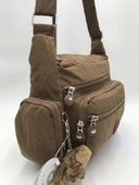 571 collections Çapraz Askılı Ultra Hafif Çok Cepli Omuz Çantası Taba (Model: 571-6F) - 2