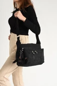 571 collections Çapraz Askılı Ultra Hafif Çok Cepli Bayan Omuz Çantası Siyah (Model:571-6C) thumbnail 1