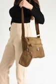 Çapraz Askılı Ultra Hafif Çok Cepli Omuz Çantası Taba (Model: 571-6I) - 1