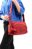 571 collections Çapraz Askılı Ultra Hafif Çok Cepli Bayan Omuz Çantası Kırmzı (Model: 571-6G) thumbnail 1