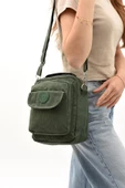 571 collections Unisex (Bay-Bayan) Ķüçük Boy Çapraz Askılı El Çantası (Evrak, Telefonluk , Gündelik) Yeşil (Model: 571-7E) thumbnail 1