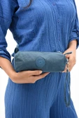 Tek Bölmeli Kalemlik (Yıkanabilir ve Su Geçirmez, makyaj çantası ) Mavi (Model: 571-15H) - 1