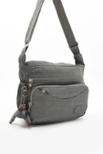 Çapraz Askılı Ultra Hafif Çok Cepli Kadın Omuz Çantası Gri (Model: 571-6E) - 5