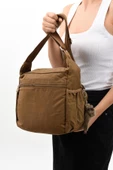 571 collections Çapraz Askılı Ultra Hafif Çok Cepli Kadın Omuz Çantası Taba (Model: 571-6E) thumbnail 3