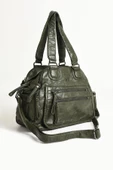 571 collections Suni Deri Çok Bölmeli Çapraz ve Omuz Çantası Yeşil (Model: 571-9-12FF) thumbnail 5