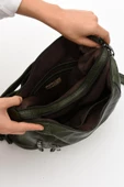 571 collections Suni Deri Yumuşak Dokumalı Sırt Omuz Çantası Yeşil (Model: 571-11-13B) thumbnail 4