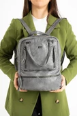 571 collections Suni Deri Sırt Çantası Gri (Model: 571-9-12D) thumbnail 2