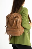 Suni Deri Sırt Çantası Taba (Model: 571-9-12D) - 1