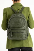 571 collections Suni Deri Sırt Çantası Yeşil (Model: 571-11-12G) - 1