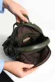 571 collections Suni Deri yumuşak dokumalı  Sırt Çantası Yeşil (Model: 571-11-12H) - 4