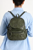 571 collections Suni Deri yumuşak dokumalı  Sırt Çantası Yeşil (Model: 571-11-12H) - 1