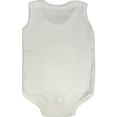 Organik %100 Pamuk Ben Sünnet Oldum Askılı Yuvarlak Yaka  Çıtçıtlı Body Badi Zıbın Tulum ZBN055 - 3