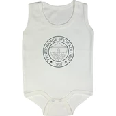 Organik %100 Pamuk Sarı Lacivert Bebek Askılı Zıbın Body ZBN101 - 1