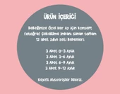 Organik %100 Pamuk Sarı Lacivert 12 Aylık Zıbın Seti Bebek Body ZBN128 - 3
