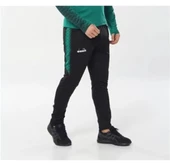 Diadora Ritim - Çocuk Likralı Siyah-Yeşil Eşofman Altı - 1