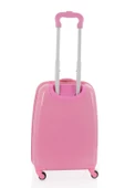 V307 ABS ÇOCUK VALİZ-PEMBE - HAPPY BASKI - 3