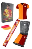 Galatasaray Orijinal Metin Oktay Hediye Set Sevgililer Günü Hediyesi T-shirt + Şal (atkı) + Bileklik - 8
